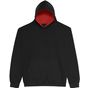 AWDis Just Hoods Kids Varsity Hoodie jet_black/fire_red