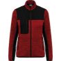 WK Designed To Work Veste recyclée en polytricot femme red_melange/black