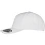 flexfit 5-Panel Premium Curved Visor Snapback Cap white