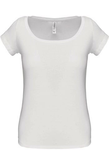 Image produit t-shirt col bateau manches courtes femme