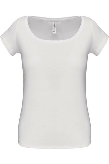 Image produit t-shirt col bateau manches courtes femme