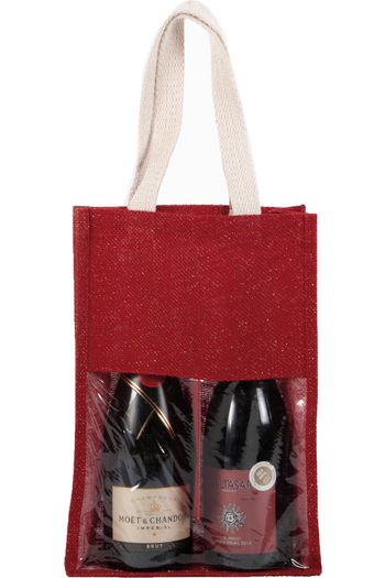 Image produit Sac porte bouteilles en jute