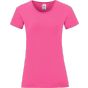 fruit of the loom Ladies Iconic 150 T fuchsia