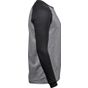 Tee Jays Baseball long sleeve tee heather/black