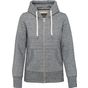 Kariban Sweat-shirt vintage zippé à capuche femme slub_grey_heather