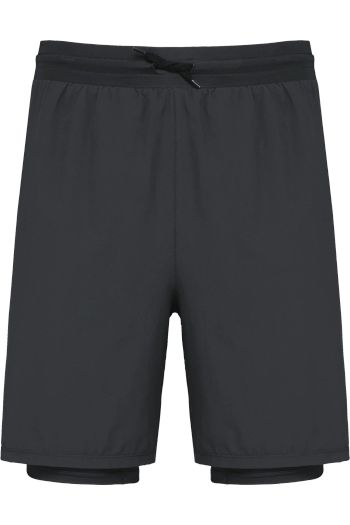 Image produit Short écoresponsable 2 en 1 avec sous short intégré homme