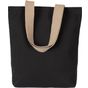 Kimood Sac Shopping recyclé à fond plat black_night/hemp