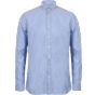 Henbury Men's modern l/s oxford shirt – regular fit blue