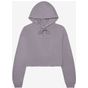 Bella Women's cropped fleece hoodie storm