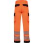 WK Designed To Work Pantalon de sécurité recyclé multipoches unisexe hi_viz_orange/navy