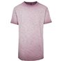 Build Your Brand Spray Dye Tee burgundy