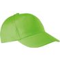 k-up Casquette coton - 5 panneaux lime