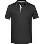 James&Nicholson Men´s Polo Stripe black/silver