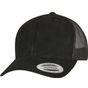 flexfit Suede Leather Trucker Cap black