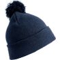 Result Pompom beanie navy