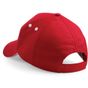 Beechfield Casquette Ultimate 5 panneaux à visière sandwich rouge classique/blanc