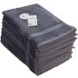 A&R Serviette d'invité en bambou naturel Dark grey