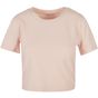 Build Your Brand Ladies Cropped Tee pink