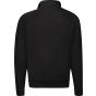 fruit of the loom Classic zip neck sweat black