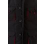 Velilla Gilet matelassé bicolore multipoches black/red