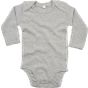 Babybugz Baby long sleeve bodysuit heather_grey_melange