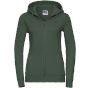 Russell Authentic Sweat capuche zippé femme bottle_green