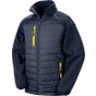 Result Compass Padded Softshell Jacket navy/yellow