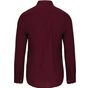 Kariban Chemise col mao manches longues wine