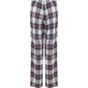 SF Clothing Women´s tartan lounge pants white_pink_check