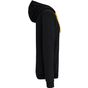 Kariban sweat-shirt zippé capuche contrastée black/yellow