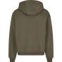New Morning Studios Oversized zip hoody olive