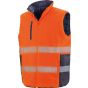 Result Reversible soft padded safety gilet fluorescent_orange/navy