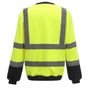 yoko Sweat-shirt haute visibilité col rond hi_vis_yellow/navy