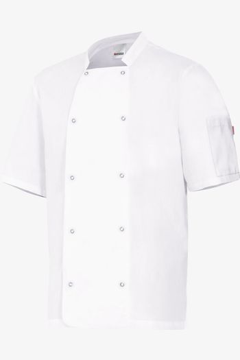 Image produit Veste de cuisinier manches courtes avec boutons pression