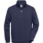 James&Nicholson Workwear Half Zip Sweat navy