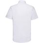 Russell Collection Men’s short sleeve tailored oxford shirt white