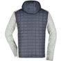 James&Nicholson Men´s Knitted Hybrid Jacket light_melange/anthracite_melange