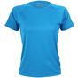 Cona Sports Ladies Rainbow Tech Tee azur_blue