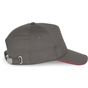 k-up Casquette avec sandwich contrasté - 5 panneaux  slate_grey/red