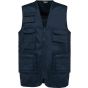 WK Designed To Work Gilet polycoton multipoches doublé unisexe navy