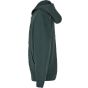 Build Your Brand Kids Fluffy Zip Hoody Bottle green