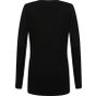Henbury Ladies v-neck button pocket cardigan black
