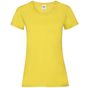 fruit of the loom Tee-shirt femme Valueweight - jaune - S