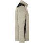 James&Nicholson Men´s Knitted Workwear Fleece Jacket -STRONG- stone_melange/black