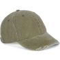 K-up Casquette vintage effet déchiré - 6 panneaux washed_ivy_green