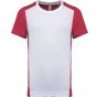 ProAct T-shirt de sport écoresponsable bicolore homme white/red
