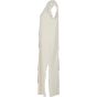Build Your Brand Ladies Long Extended Shoulder Dress White sand