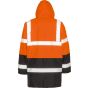 Result Motorway 2-tone safety coat fluorescent_orange/black