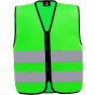 Korntex Safety Vest For Kids With Zipper Neon green