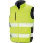 Result Reversible soft padded safety gilet fluorescent_yellow/navy